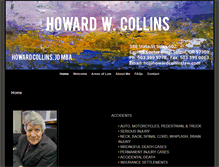 Tablet Screenshot of howardcollinslaw.com